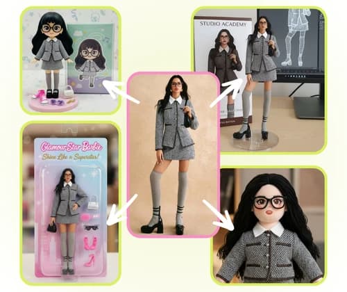 Multiple AI action figure styles from one photo